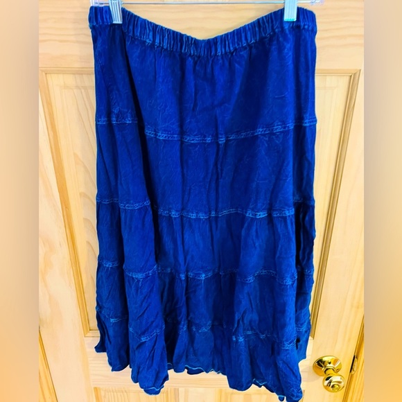 Studio West Dresses & Skirts - Studio West Flowy Tiered Rayon Skirt Women's Size Large Boho